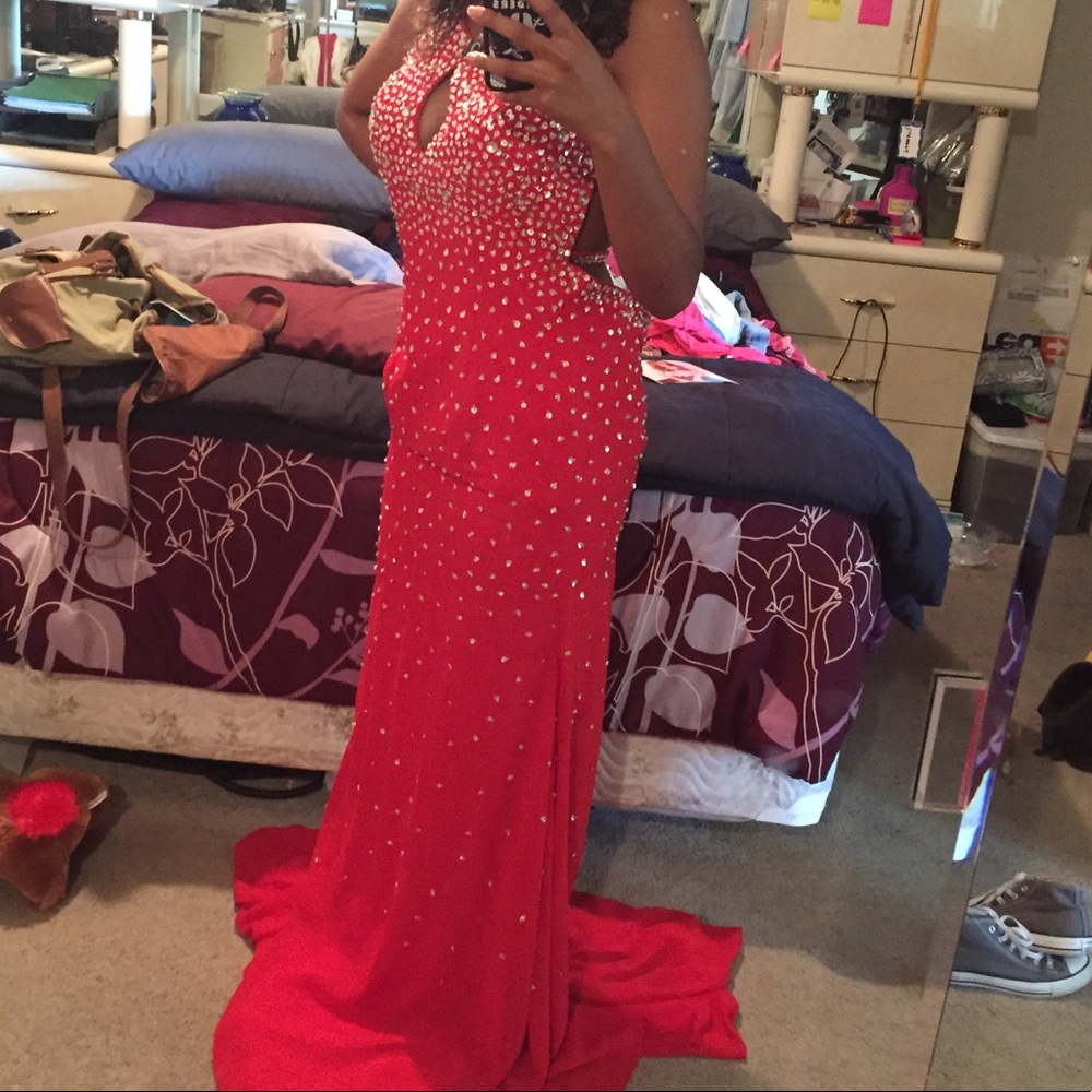 Red dress
